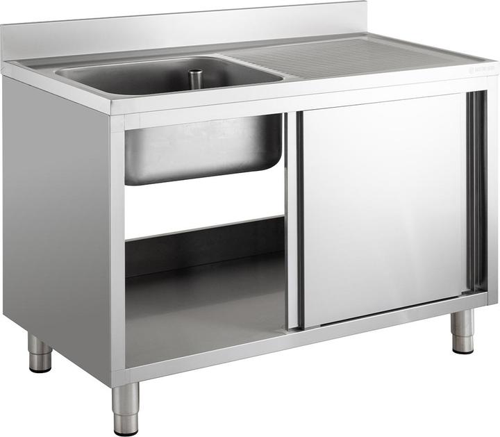 Gastro Hero Spülschrank Eco mit Becken links