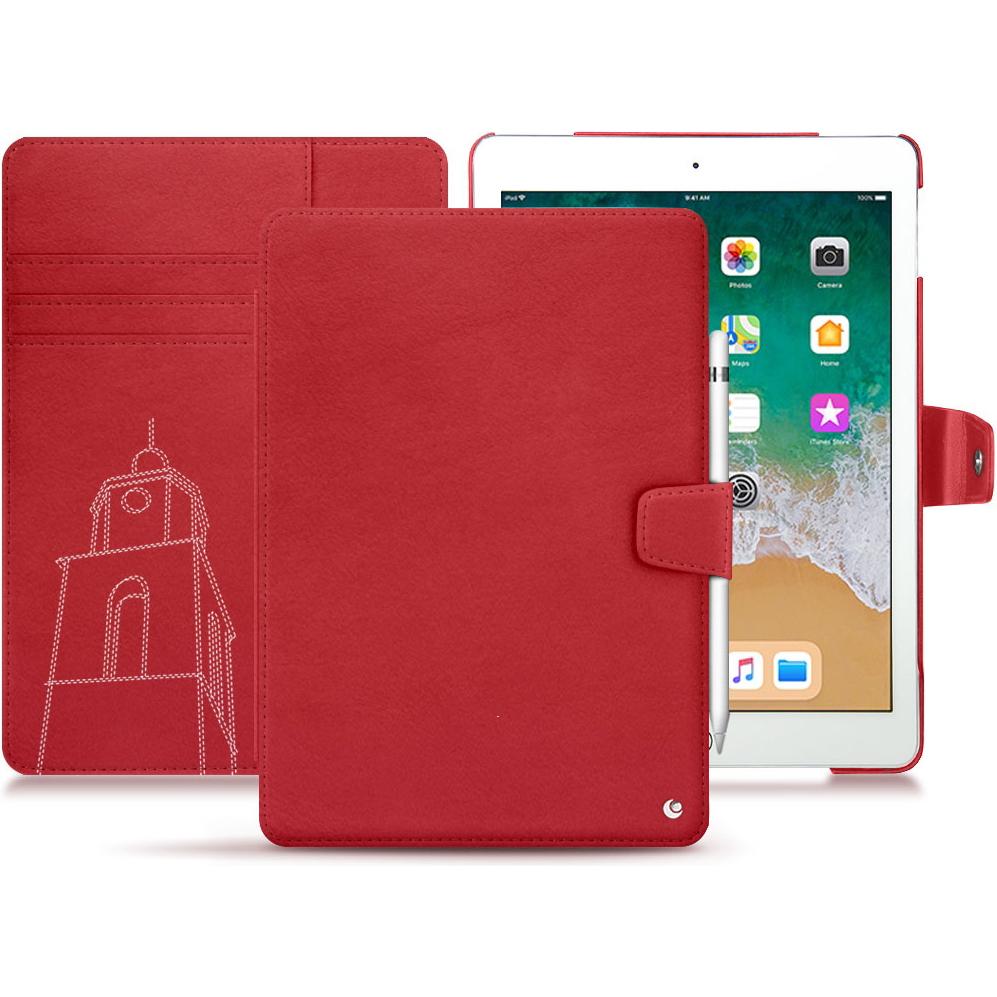 Noreve Lederschutzhülle Wallet (iPad 9.7), Tablet Hülle, Rot