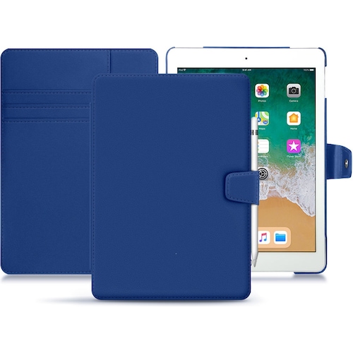 Noreve Lederschutzhülle Wallet (iPad 9.7), Tablet Hülle, Blau