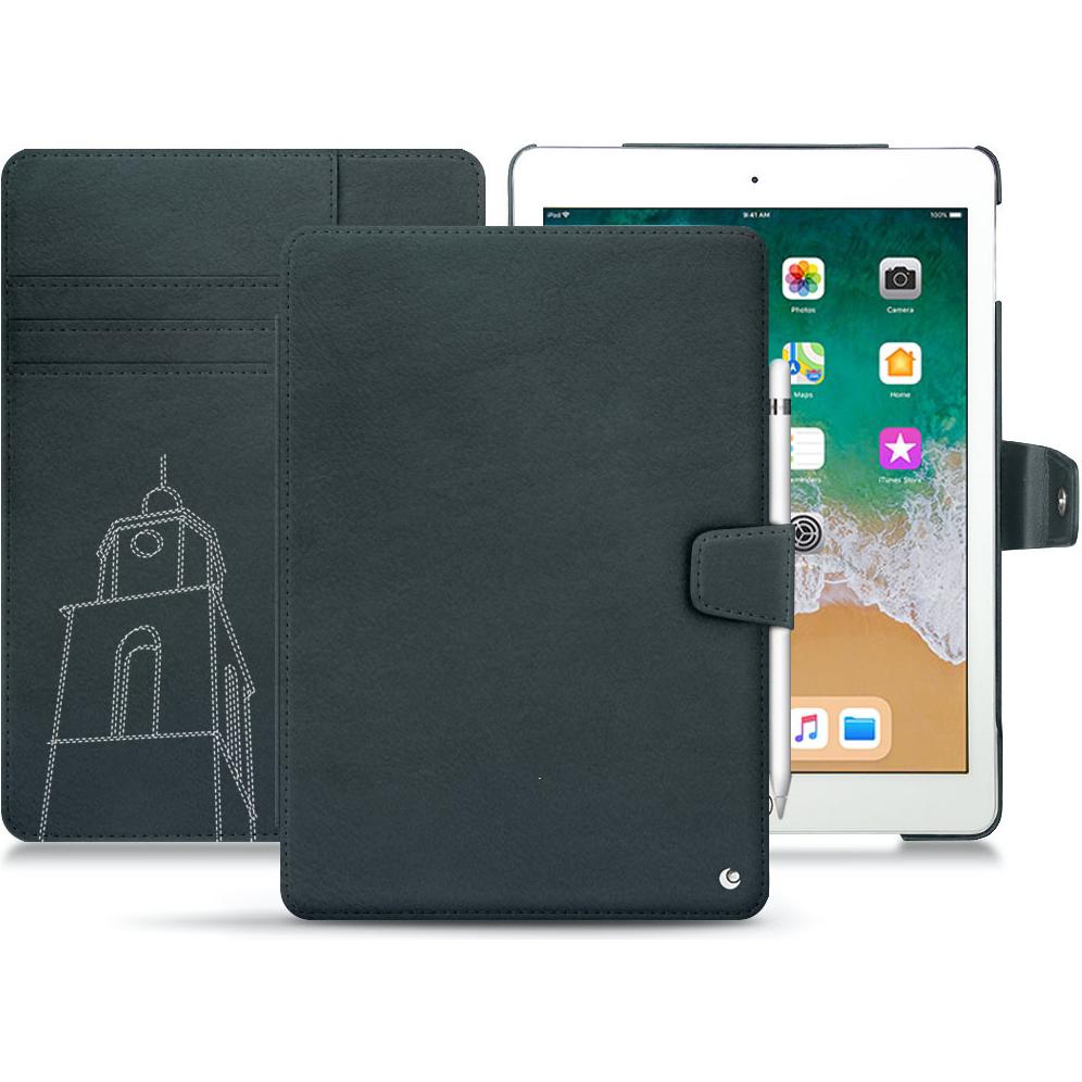 Noreve Lederschutzhülle Wallet (iPad 9.7), Tablet Hülle, Blau