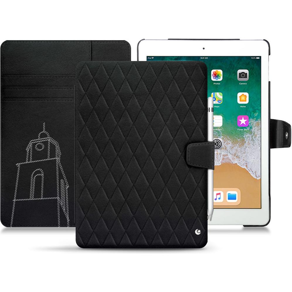 Noreve Lederschutzhülle Wallet (iPad 9.7), Tablet Hülle, Schwarz
