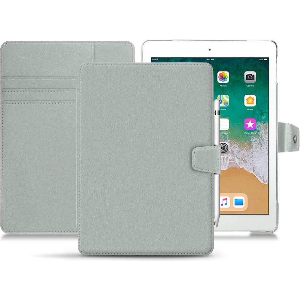 Noreve Lederschutzhülle Wallet (iPad 9.7), Tablet Hülle, Grau