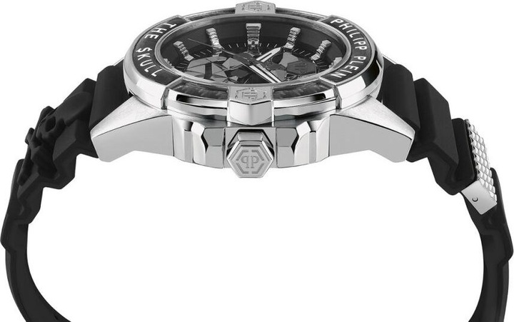 Actual product image Philipp Plein PWAAA1622 The $kull Carbon Fiber 44mm 5ATM (Analogue wristwatch, 44 mm)