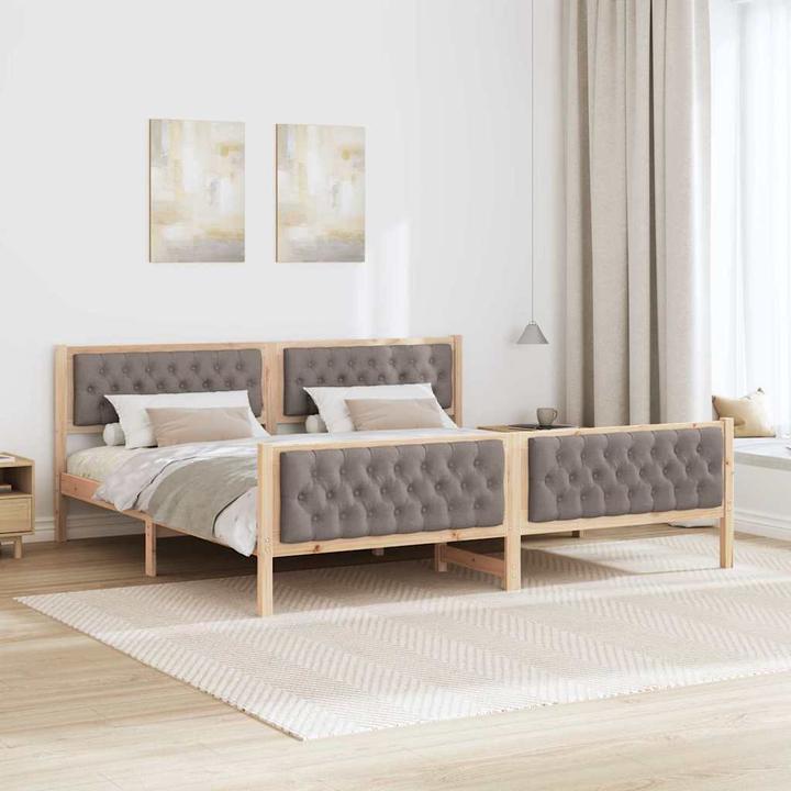 Produktbild vidaXL Modernes Bett (200 x 200 cm)