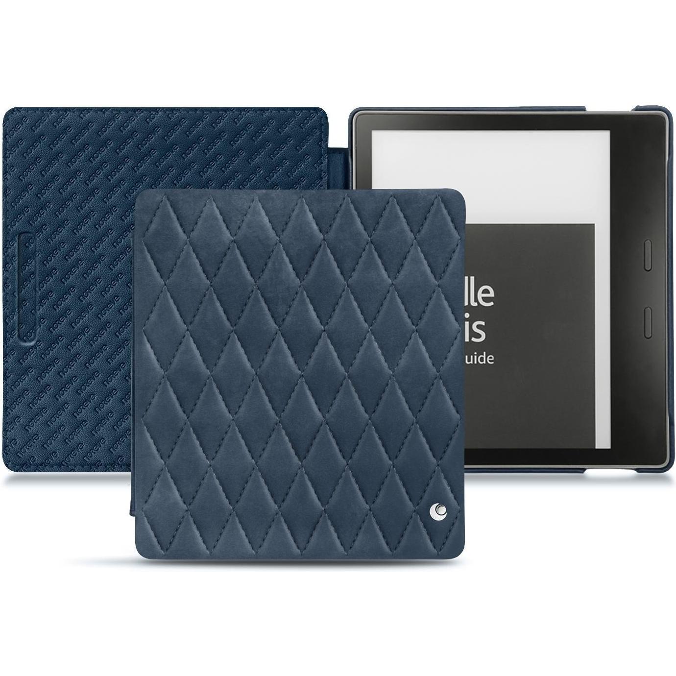 Noreve Lederschutzhülle horizontal (Kindle Oasis (2019)), Tablet Hülle, Blau