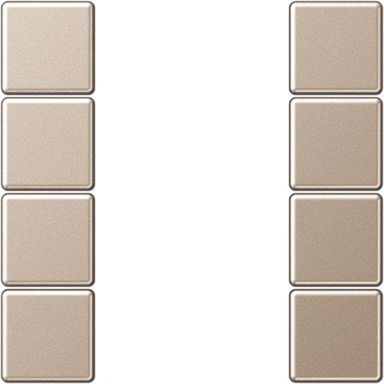 JUNG, Zubehör Schalterprogramm, Taste 4t Schalt/Dimm A chr glz A504TSACH