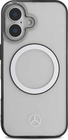 Actual product image Mercedes MEHMP16S23HUOKC iPhone 16 6.1" transparent hardcase Printed logo MagSafe (Apple iPhone 16)