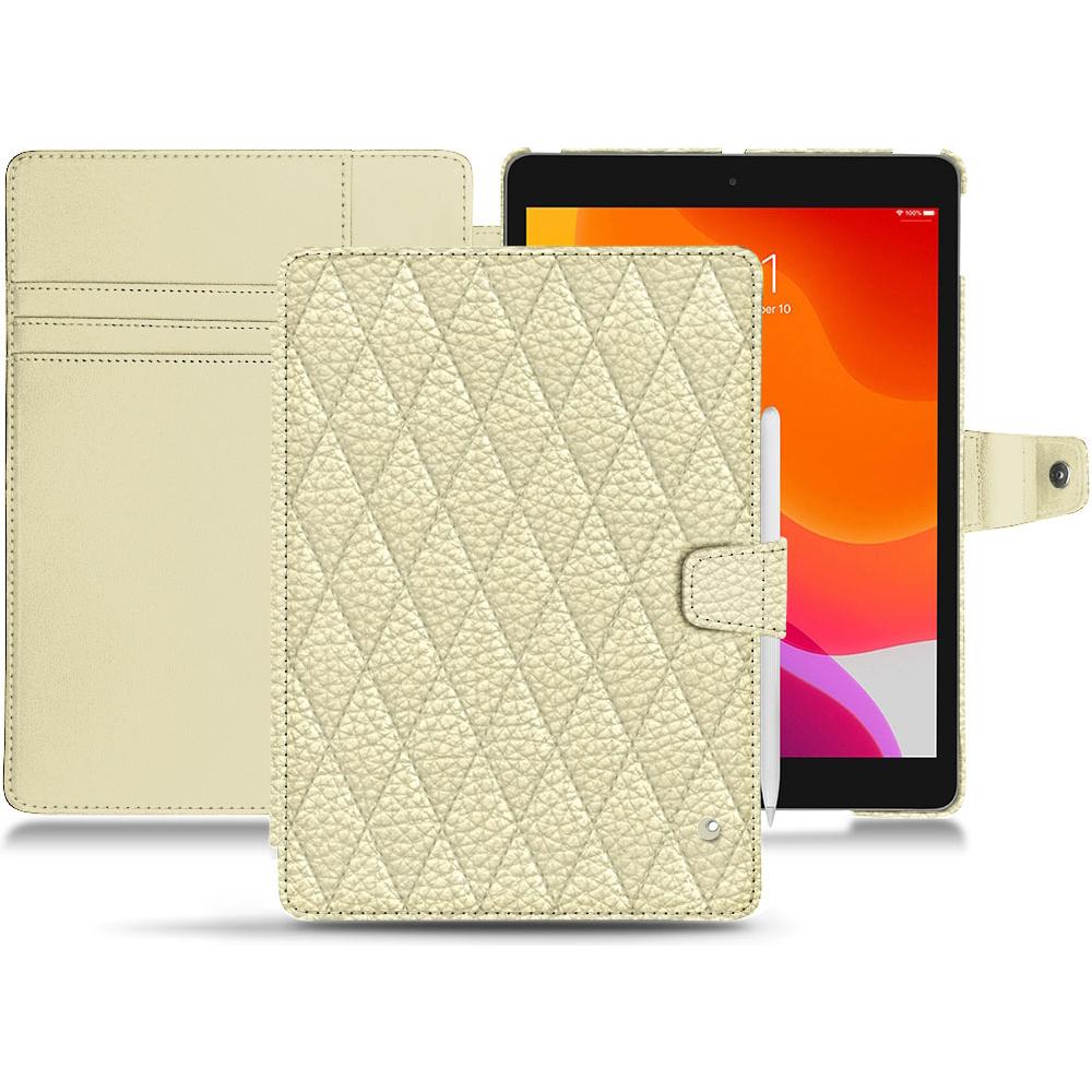 Noreve Lederschutzhülle Wallet (iPad 10.2 2019), Tablet Hülle, Weiss