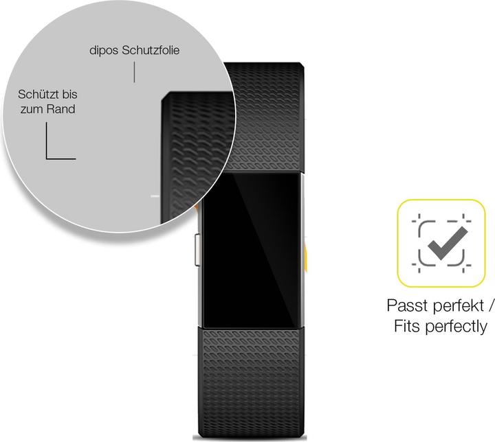 Immagine prodotto Dipos 3D Full-Cover Pellicola Protettiva (Fitbit Charge 2)