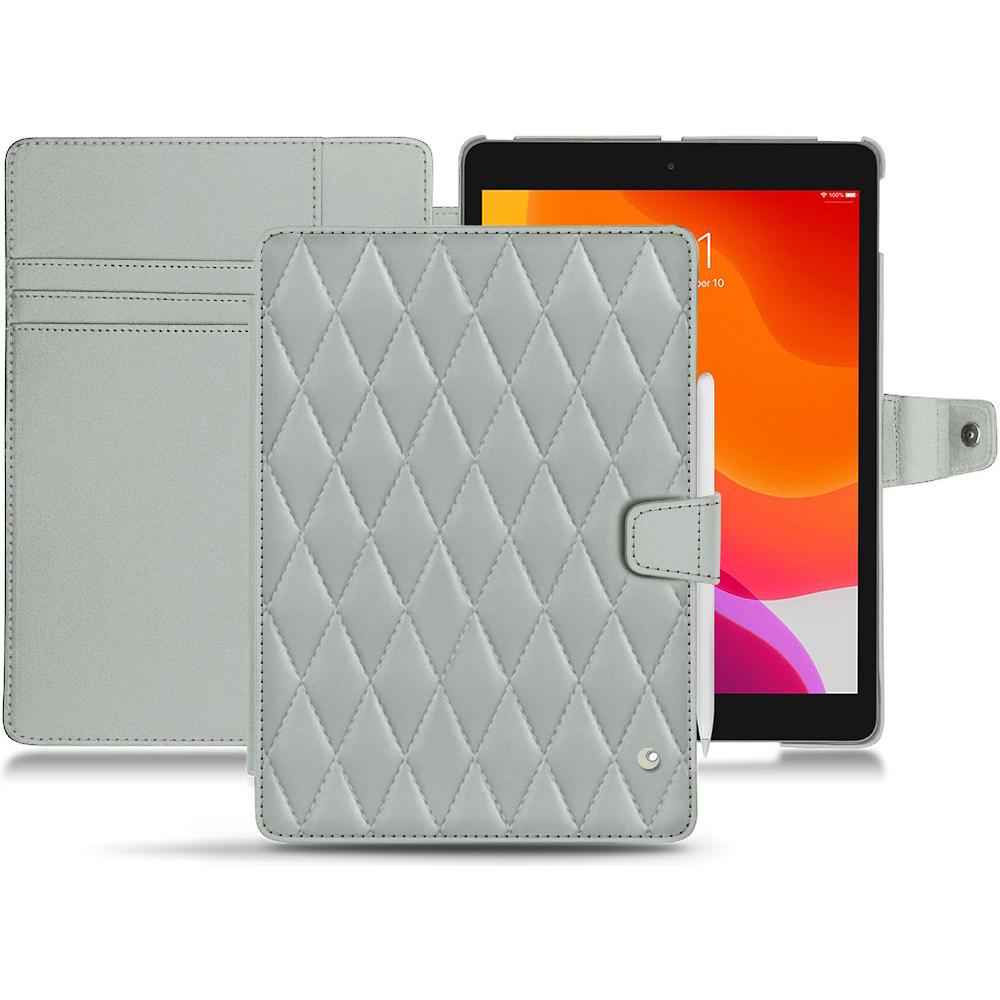 Noreve Lederschutzhülle Wallet (iPad 10.2 2019), Tablet Hülle, Grau