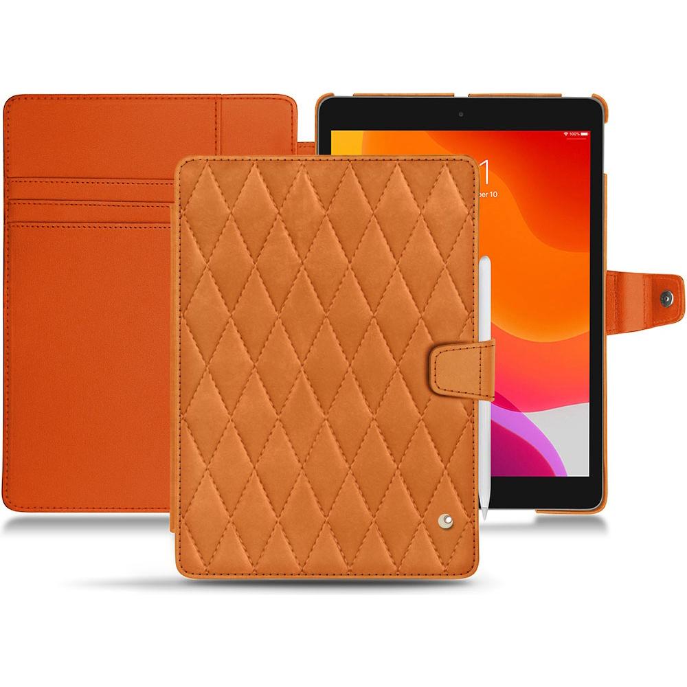 Noreve Lederschutzhülle Wallet (iPad 10.2 2019), Tablet Hülle, Orange