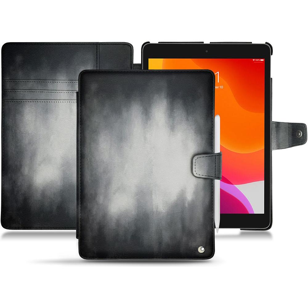 Noreve Lederschutzhülle Wallet (iPad 10.2 2019), Tablet Hülle, Grau