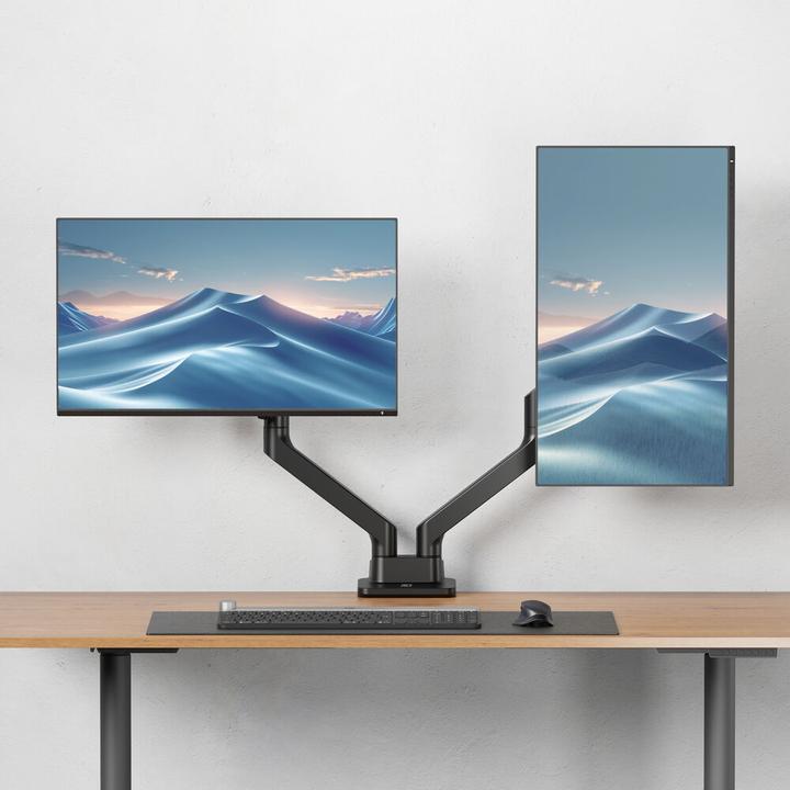 Produktbild ACT Dual monitor arm office premium, with gas spring (Tisch, 32")