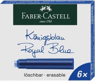 Produktbild Graf von Faber Castell Tintenpatrone königsblau killerbar 6Stück, nicht dokumentenecht (6 Stk., Königsblau)