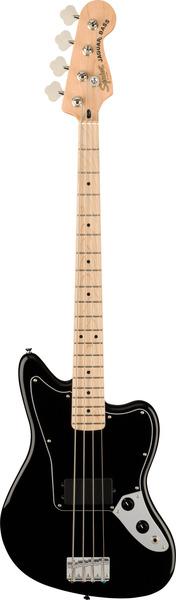 Squier Affinity Series Jaguar Bass H Black MN electric bass guitar (Electric bass, Neck: maple wood, Fingerboard: maple wood, Body: poplar wood)