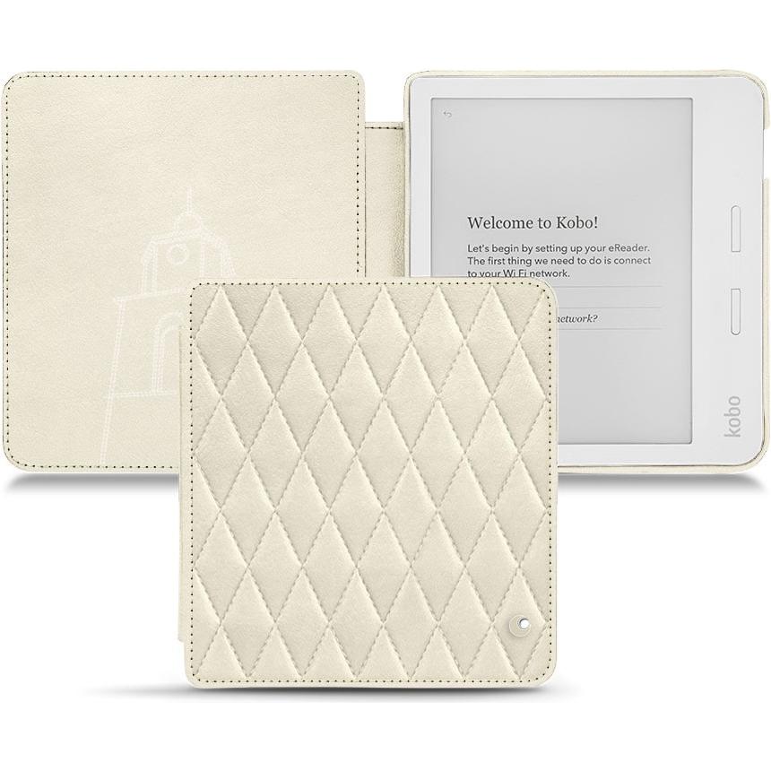Noreve Lederschutzhülle horizontal (Libra H2O), Tablet Hülle, Weiss