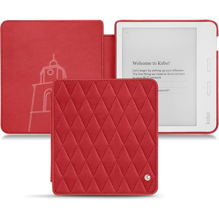 Noreve Lederschutzhülle horizontal (Libra H2O), Tablet Hülle, Rot