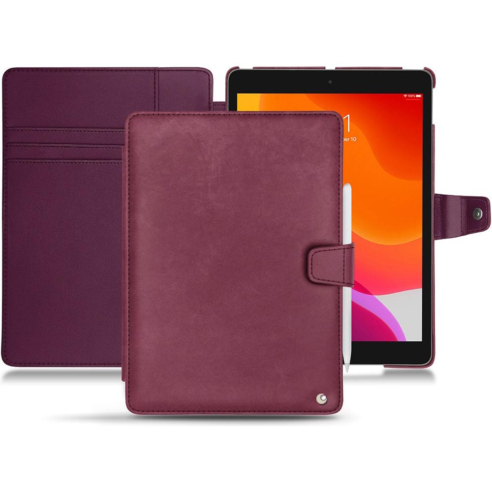 Noreve Lederschutzhülle Wallet (iPad 10.2 2019), Tablet Hülle, Violett