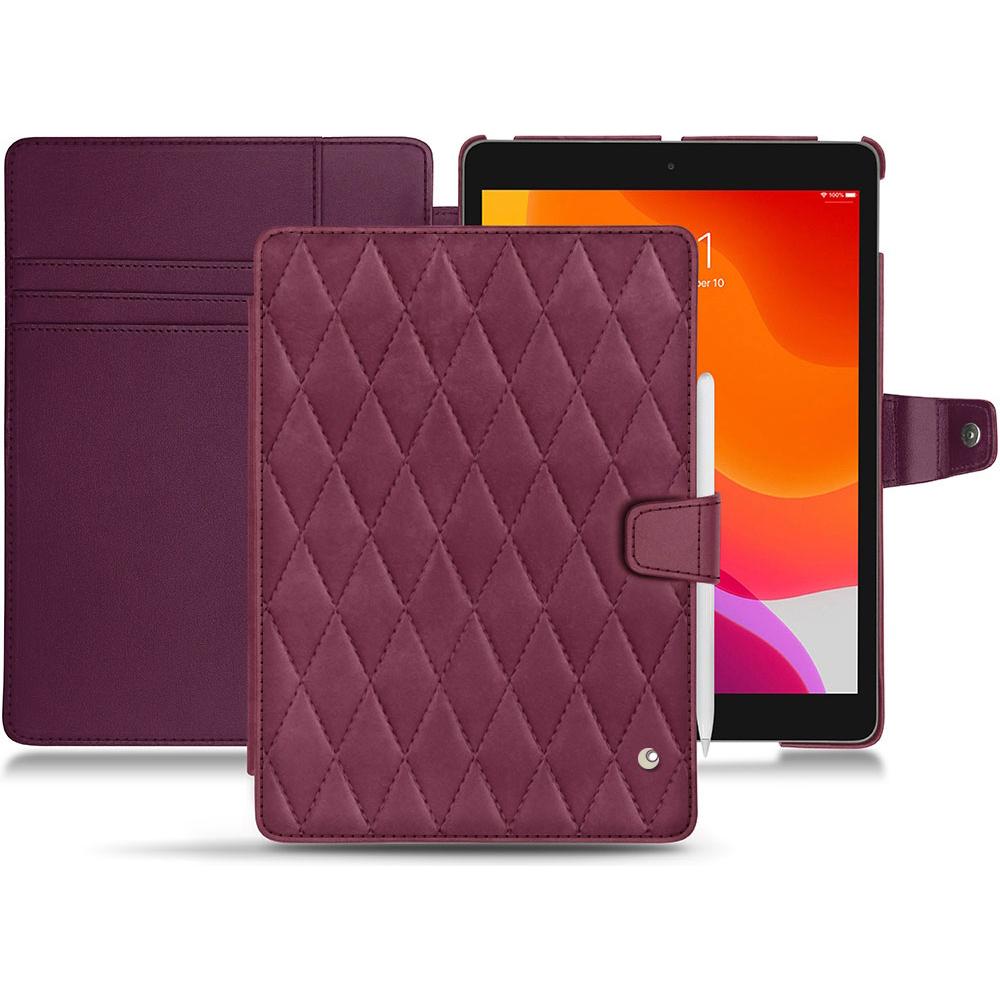 Noreve Lederschutzhülle Wallet (iPad 10.2 2019), Tablet Hülle, Violett