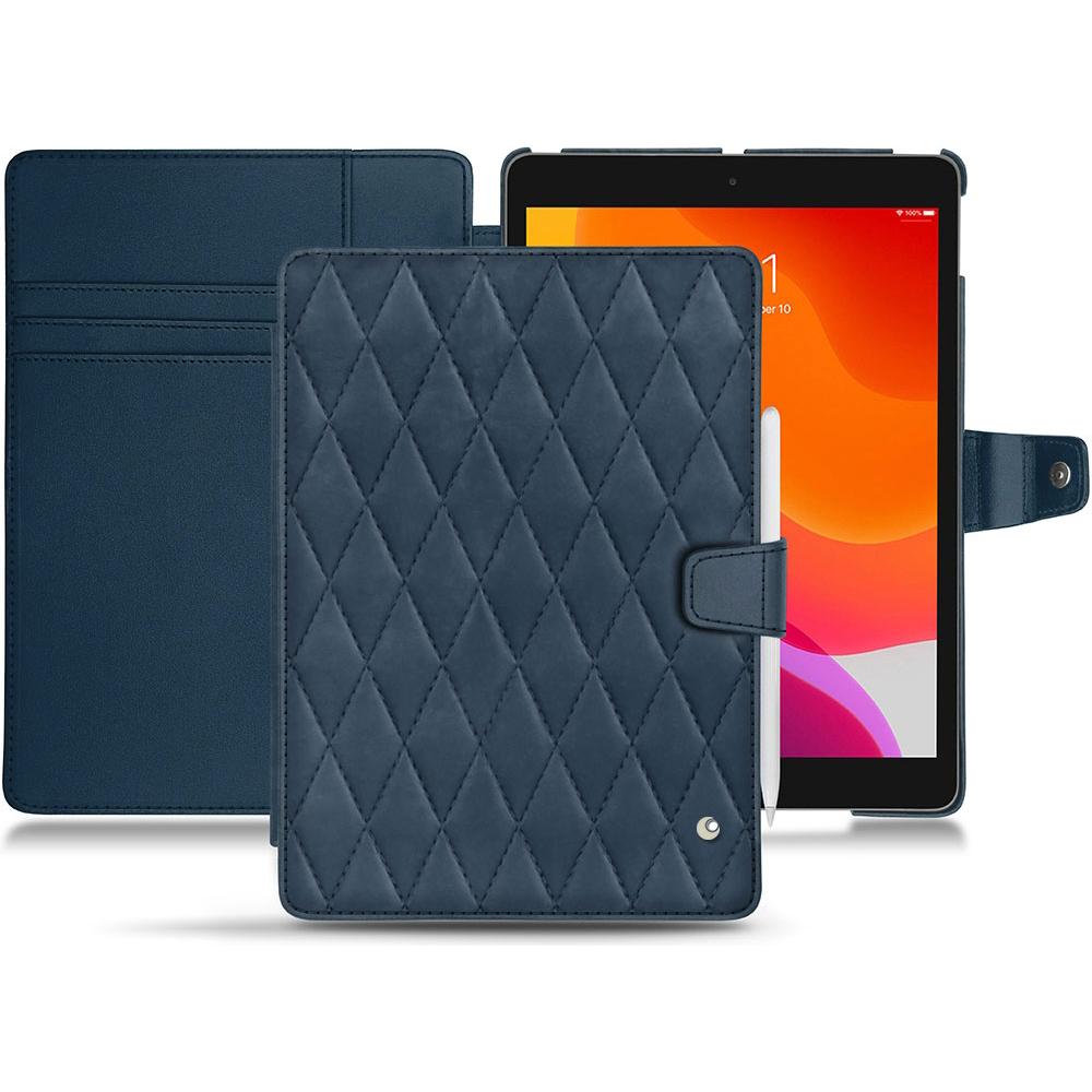 Noreve Lederschutzhülle Wallet (iPad 10.2 2019), Tablet Hülle, Blau
