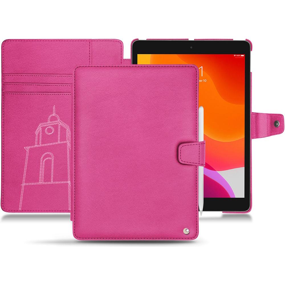 Noreve Lederschutzhülle Wallet (iPad 10.2 2019), Tablet Hülle, Rosa