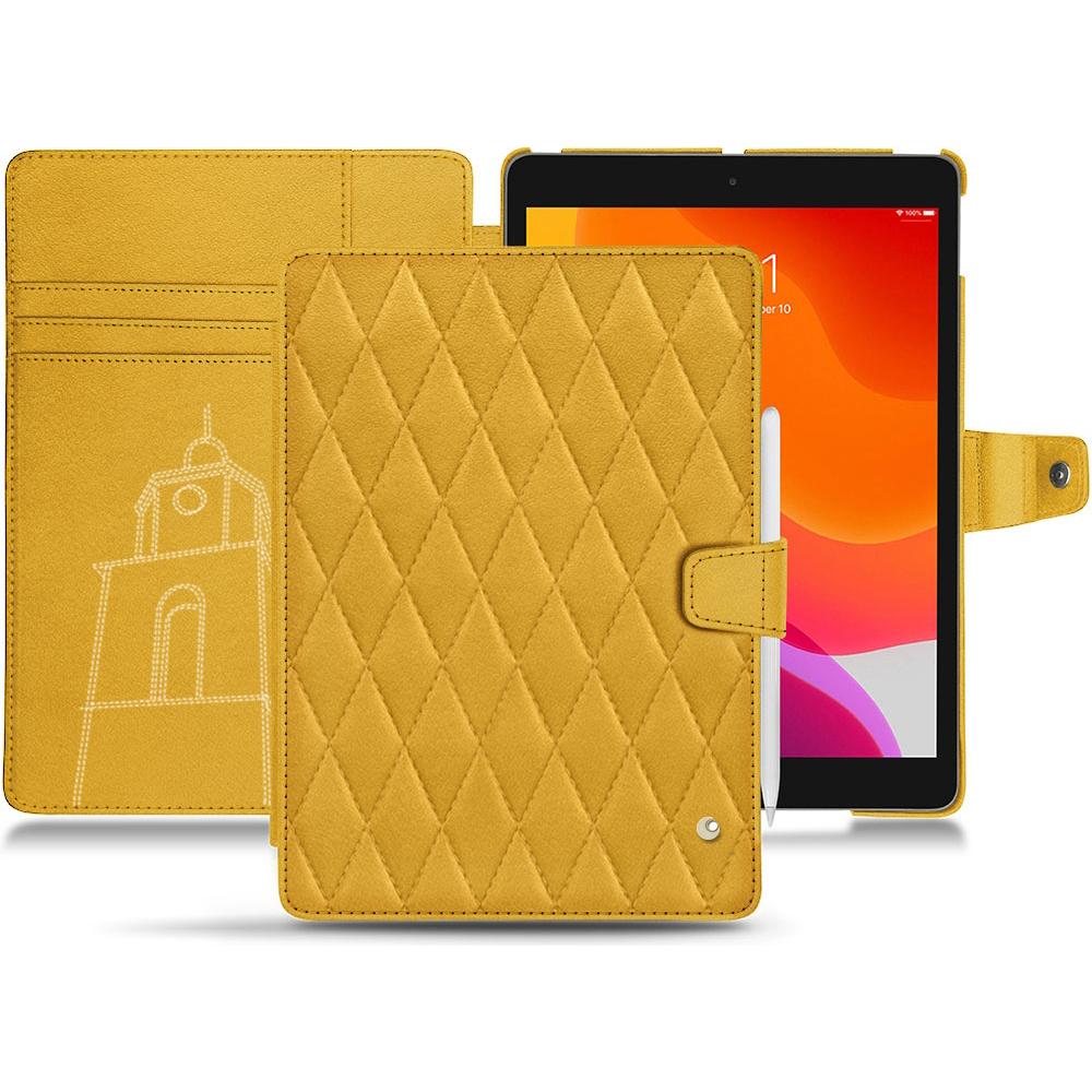 Noreve Lederschutzhülle Wallet (iPad 10.2 2019), Tablet Hülle, Orange
