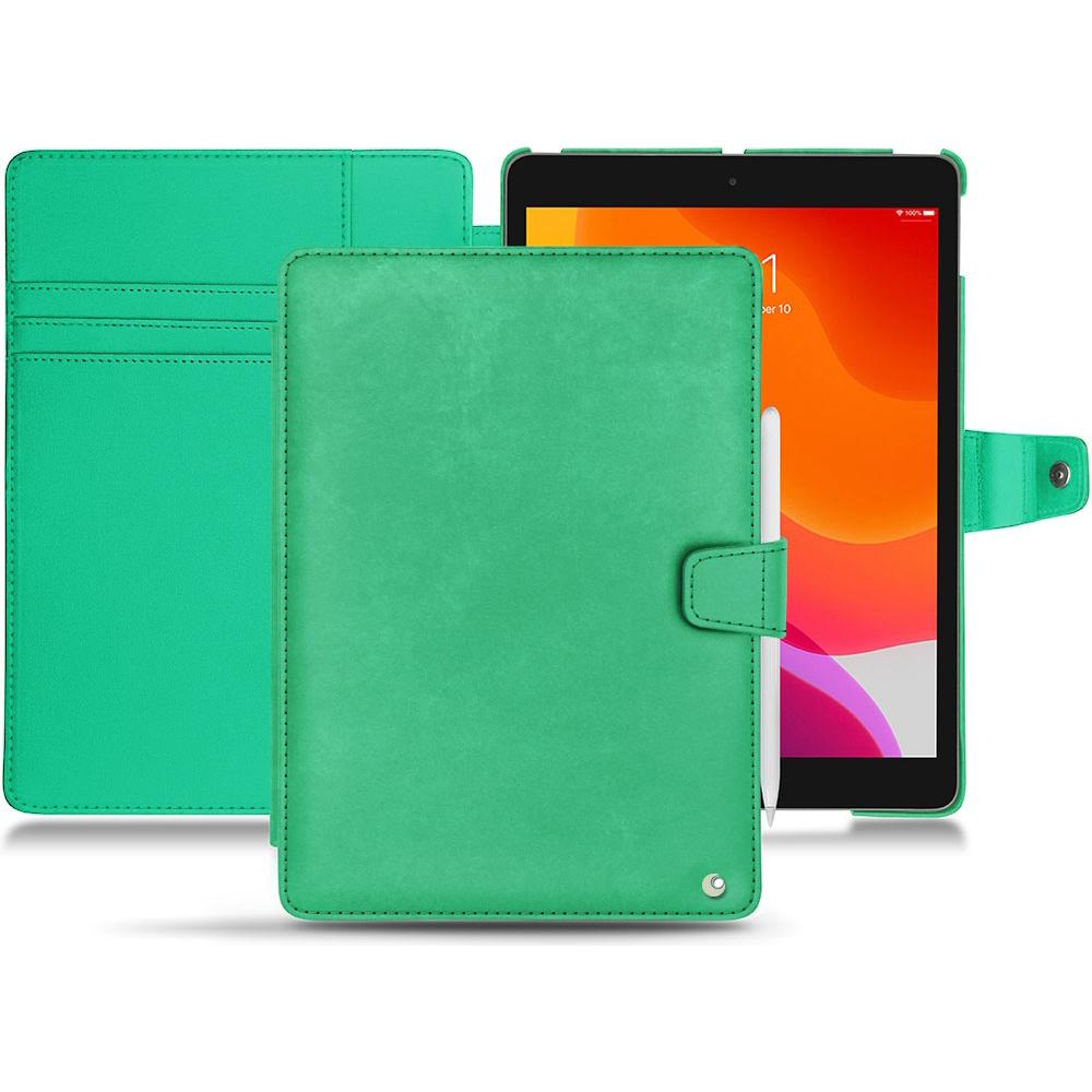 Noreve Lederschutzhülle Wallet (iPad 10.2 2019), Tablet Hülle, Grün