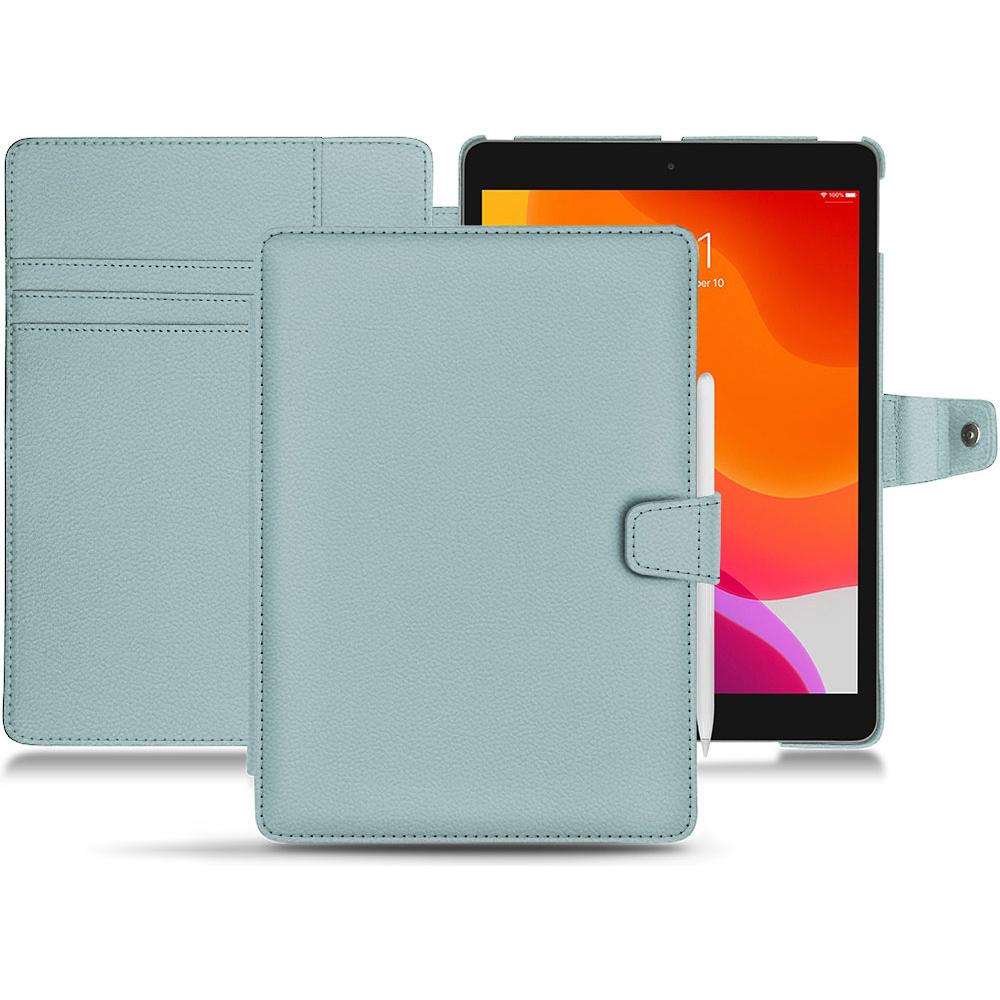 Noreve Lederschutzhülle Wallet (iPad 10.2 2019), Tablet Hülle, Blau
