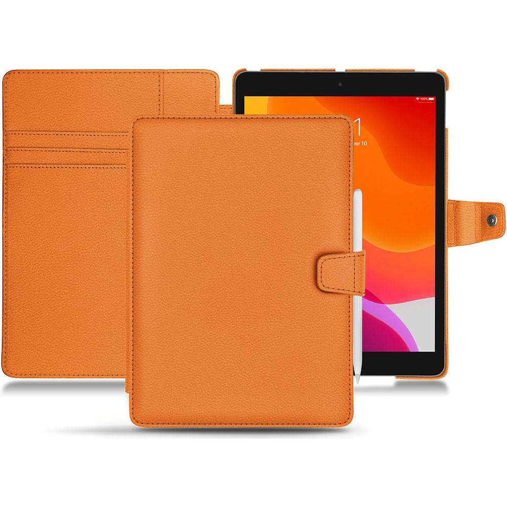 Noreve Lederschutzhülle Wallet (iPad 10.2 2019), Tablet Hülle, Orange