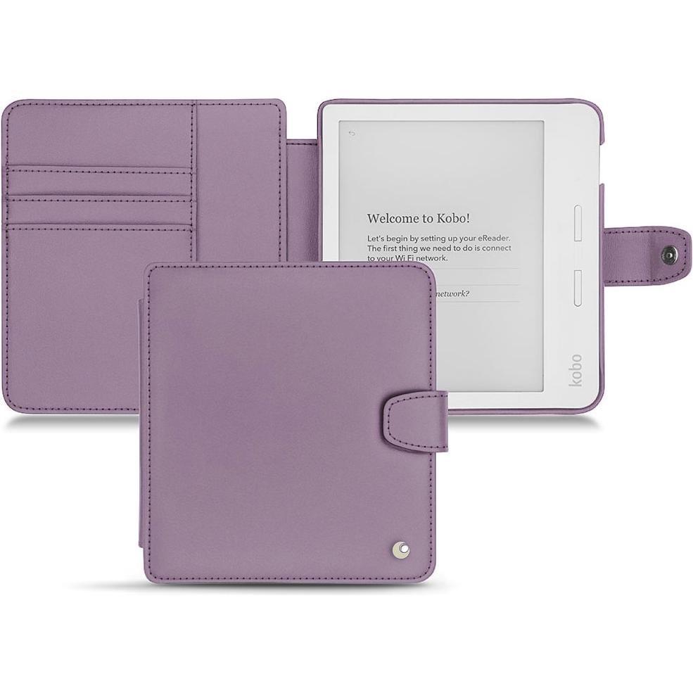 Noreve Lederschutzhülle Wallet (Libra H2O), eReader Zubehör, Violett