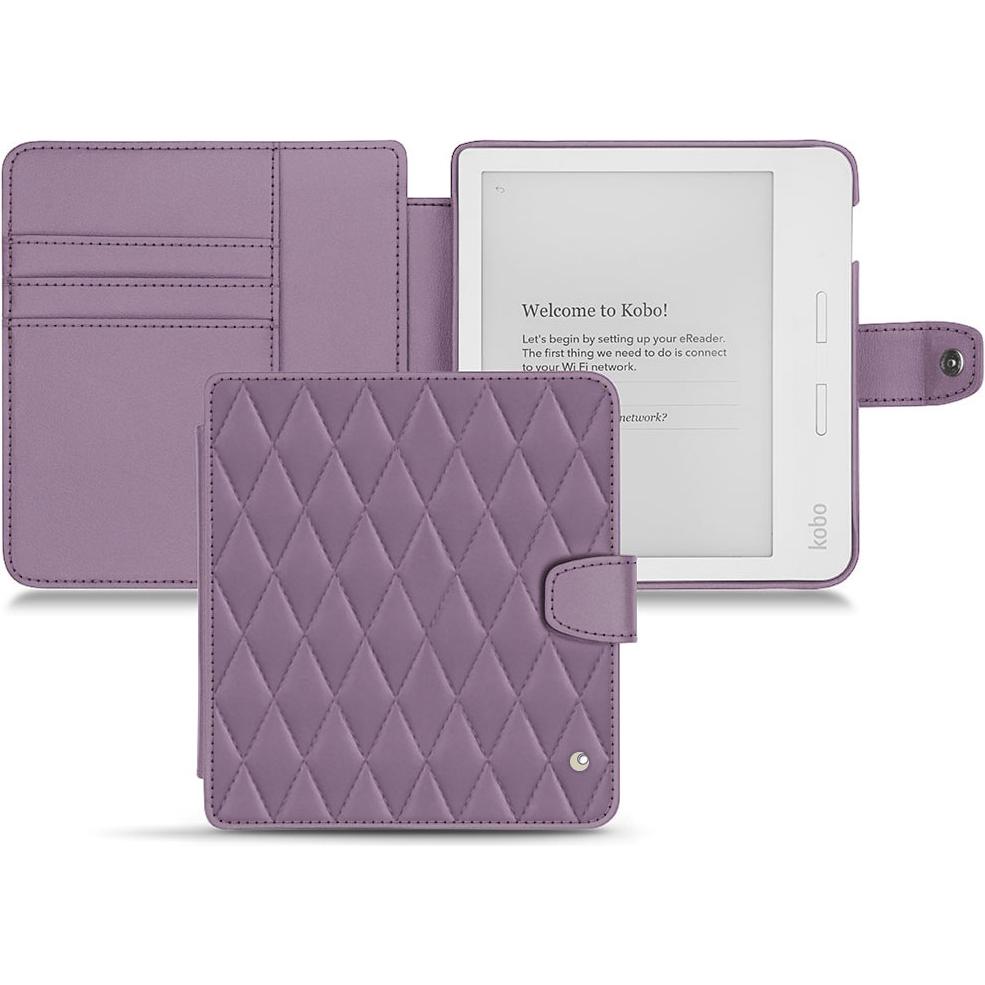 Noreve Lederschutzhülle Wallet (Libra H2O), eReader Zubehör, Violett