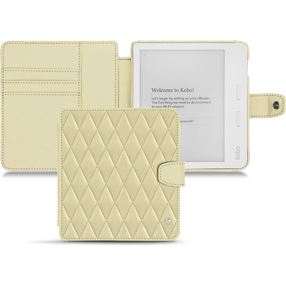 Noreve Lederschutzhülle Wallet (Libra H2O), Tablet Hülle, Beige