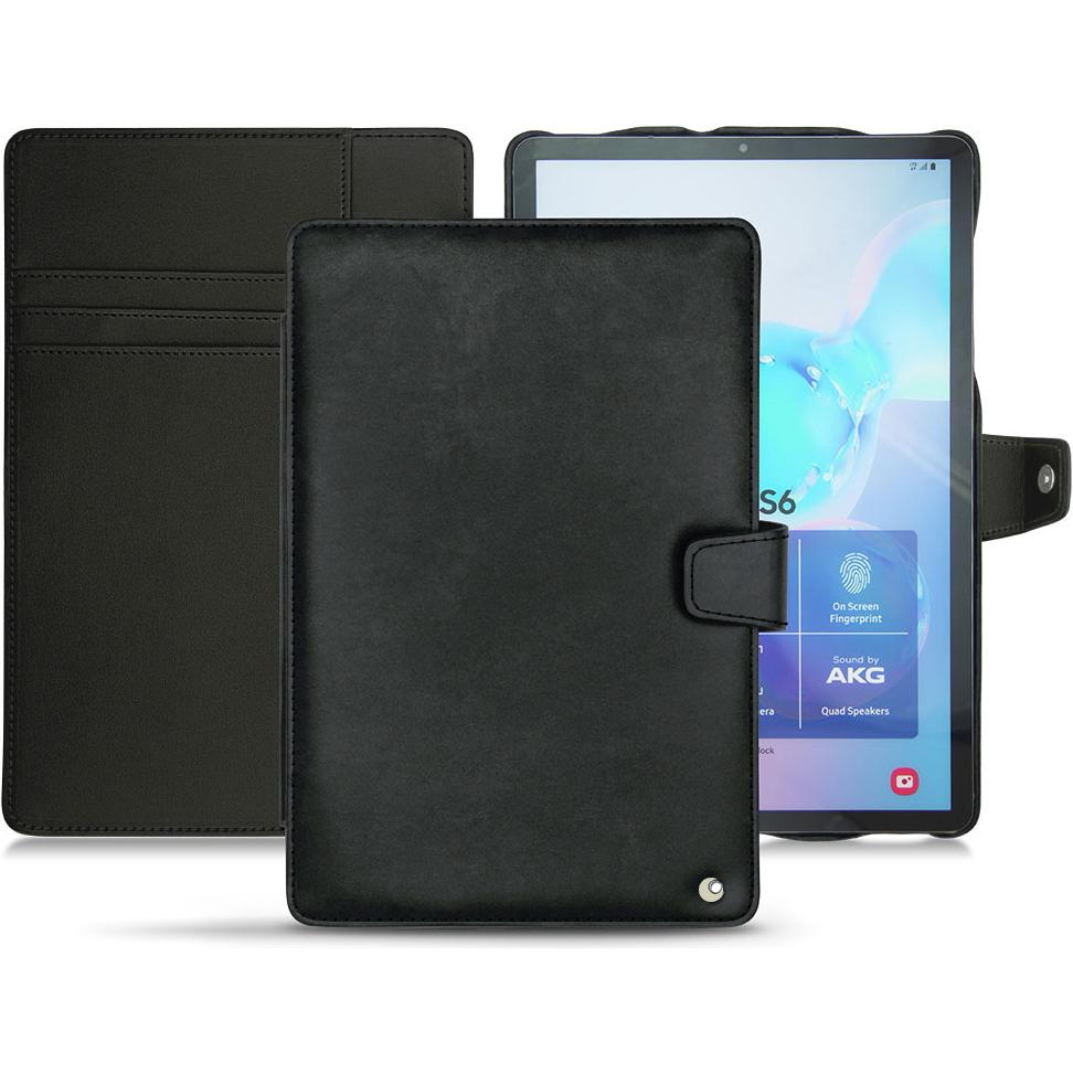 Noreve Lederschutzhülle Wallet (Galaxy Tab S6), Tablet Hülle, Schwarz