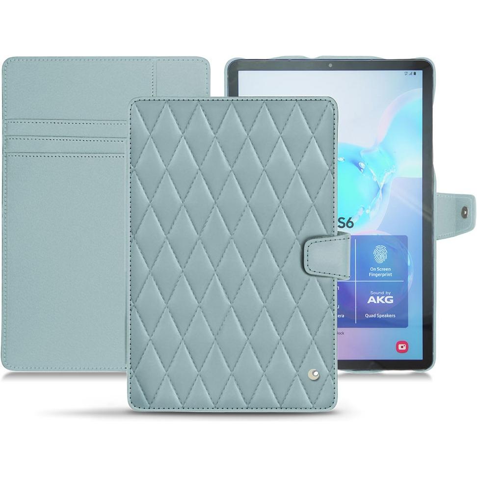 Noreve Lederschutzhülle Wallet (Galaxy Tab S6), Tablet Hülle, Blau