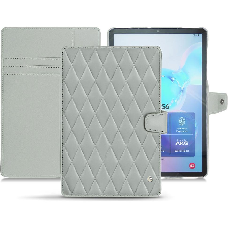 Noreve Lederschutzhülle Wallet (Galaxy Tab S6), Tablet Hülle, Grau