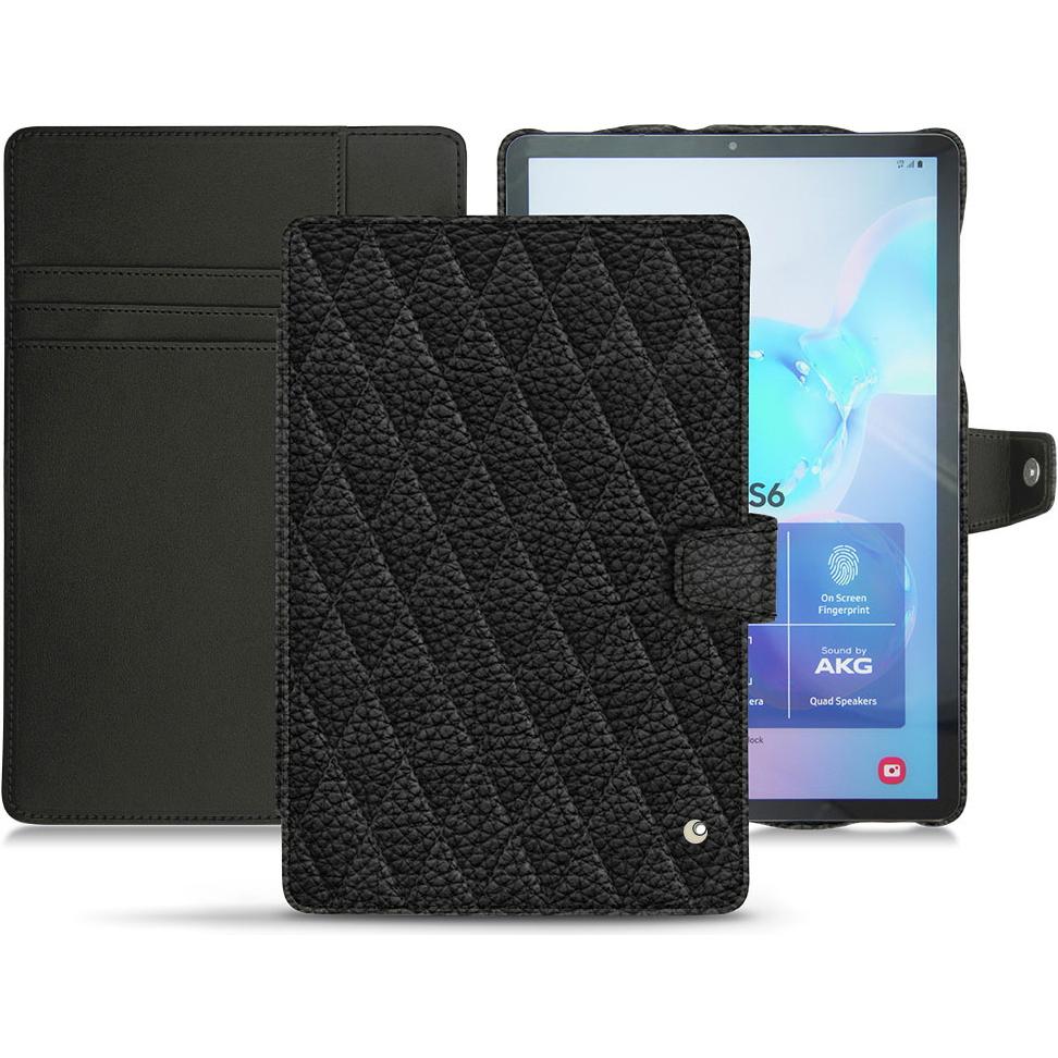 Noreve Lederschutzhülle Wallet (Galaxy Tab S6), Tablet Hülle, Schwarz