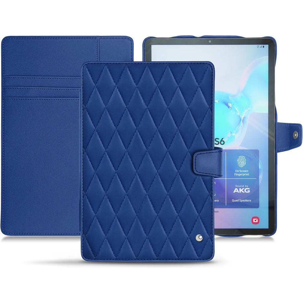 Noreve Lederschutzhülle Wallet (Galaxy Tab S6), Tablet Hülle, Blau