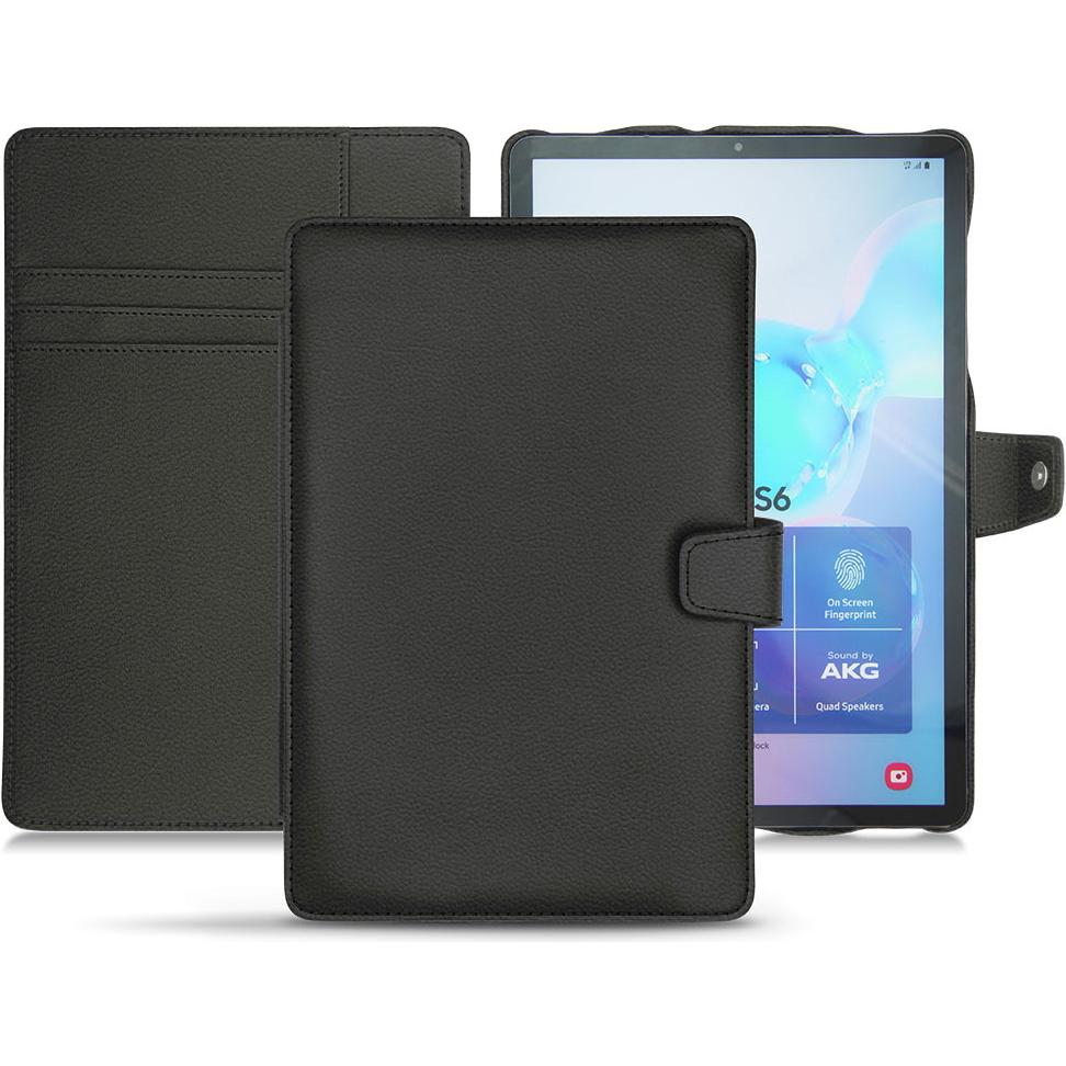 Noreve Lederschutzhülle Wallet (Galaxy Tab S6), Tablet Hülle, Schwarz