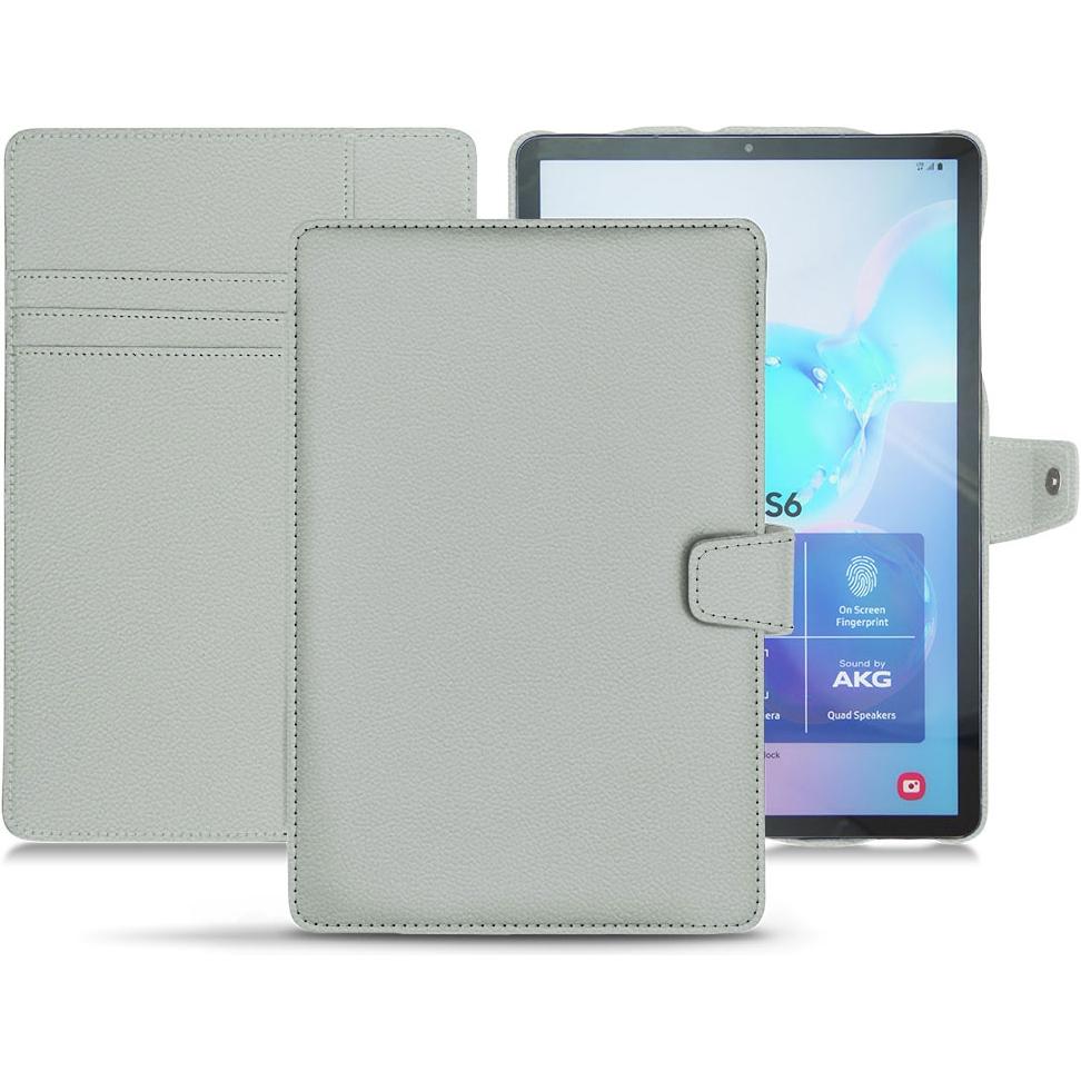 Noreve Lederschutzhülle Wallet (Galaxy Tab S6), Tablet Hülle, Grau