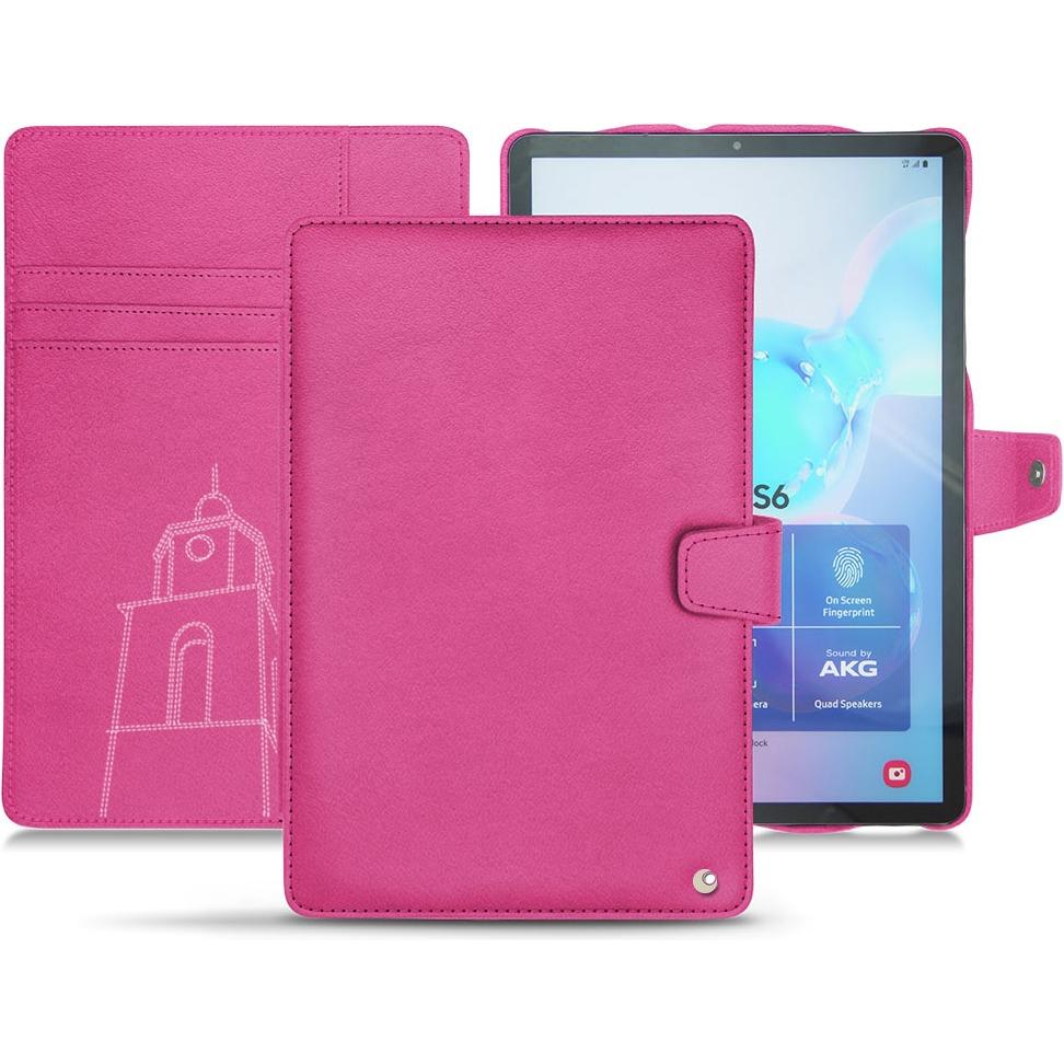 Noreve Lederschutzhülle Wallet (Galaxy Tab S6), Tablet Hülle, Rosa