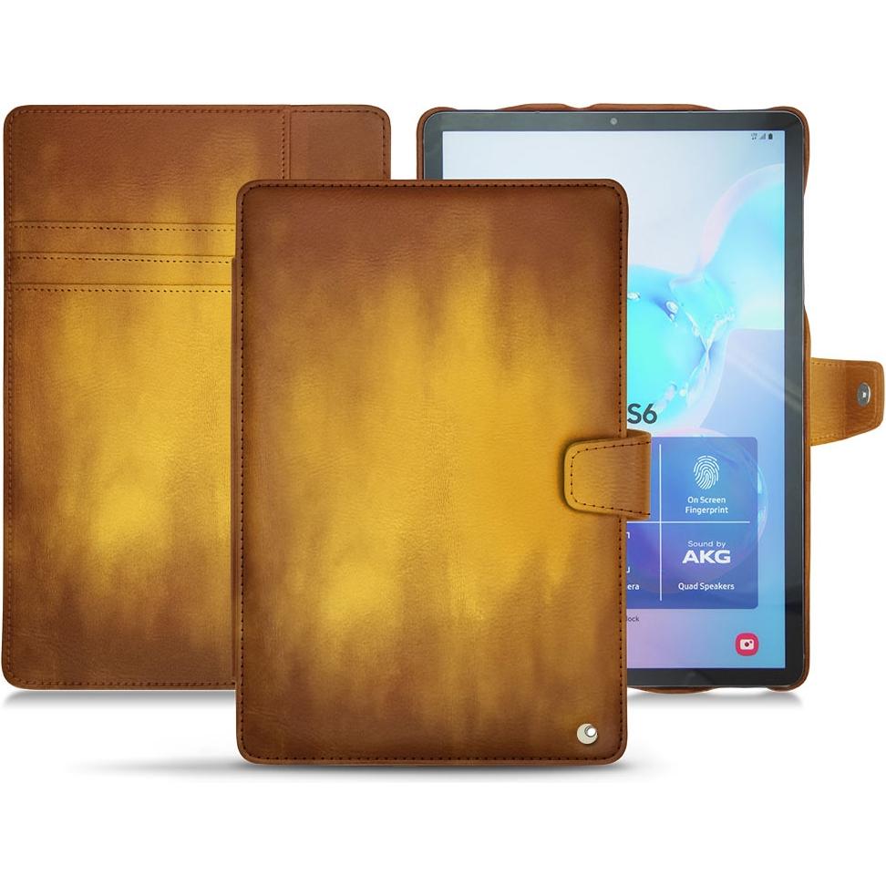Noreve Lederschutzhülle Wallet (Galaxy Tab S6), Tablet Hülle, Gold
