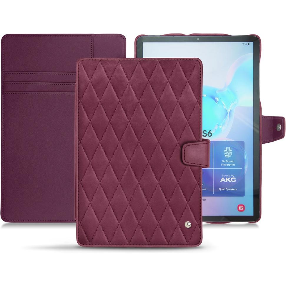Noreve Lederschutzhülle Wallet (Galaxy Tab S6), Tablet Hülle, Violett