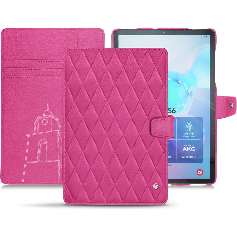 Noreve Lederschutzhülle Wallet (Galaxy Tab S6), Tablet Hülle, Rosa