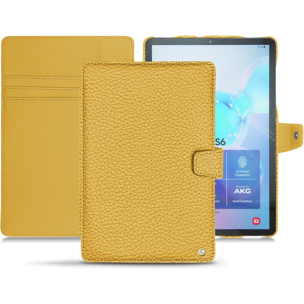 Noreve Lederschutzhülle Wallet (Galaxy Tab S6), Tablet Hülle, Orange