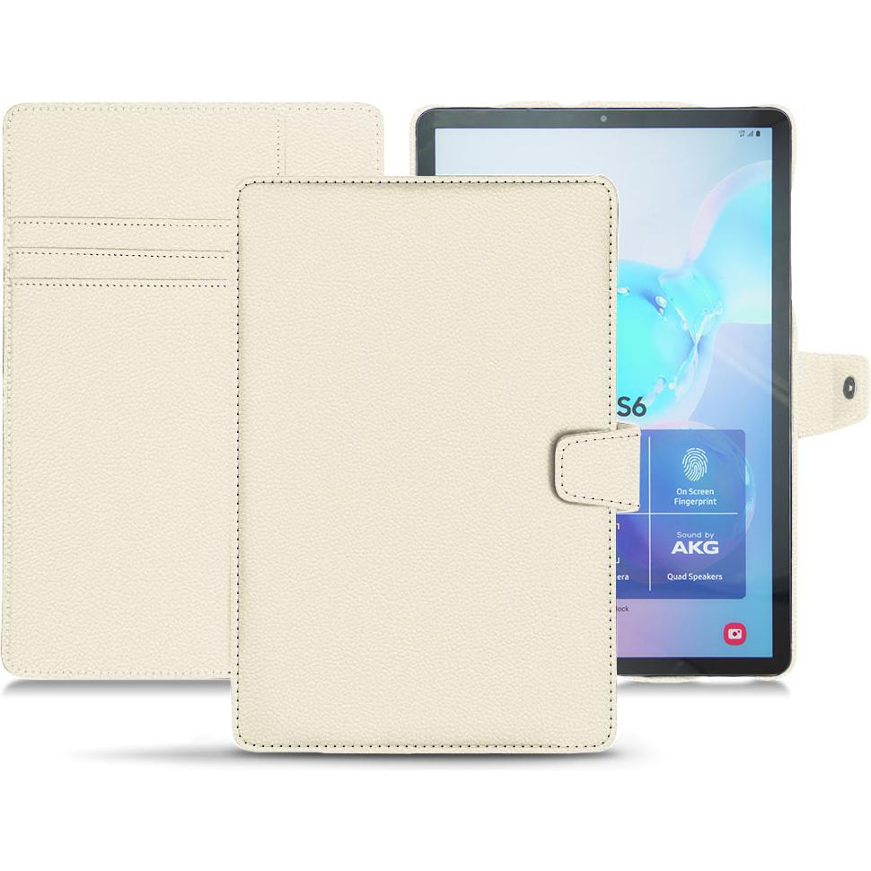 Thumbnail - Noreve Lederschutzhülle Wallet (Galaxy Tab S6), Tablet Hülle, Weiss