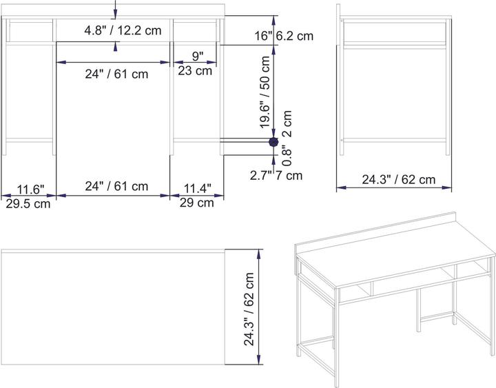 Actual product image Kalune Design Novalee (119.5 x 62 x 65 cm)