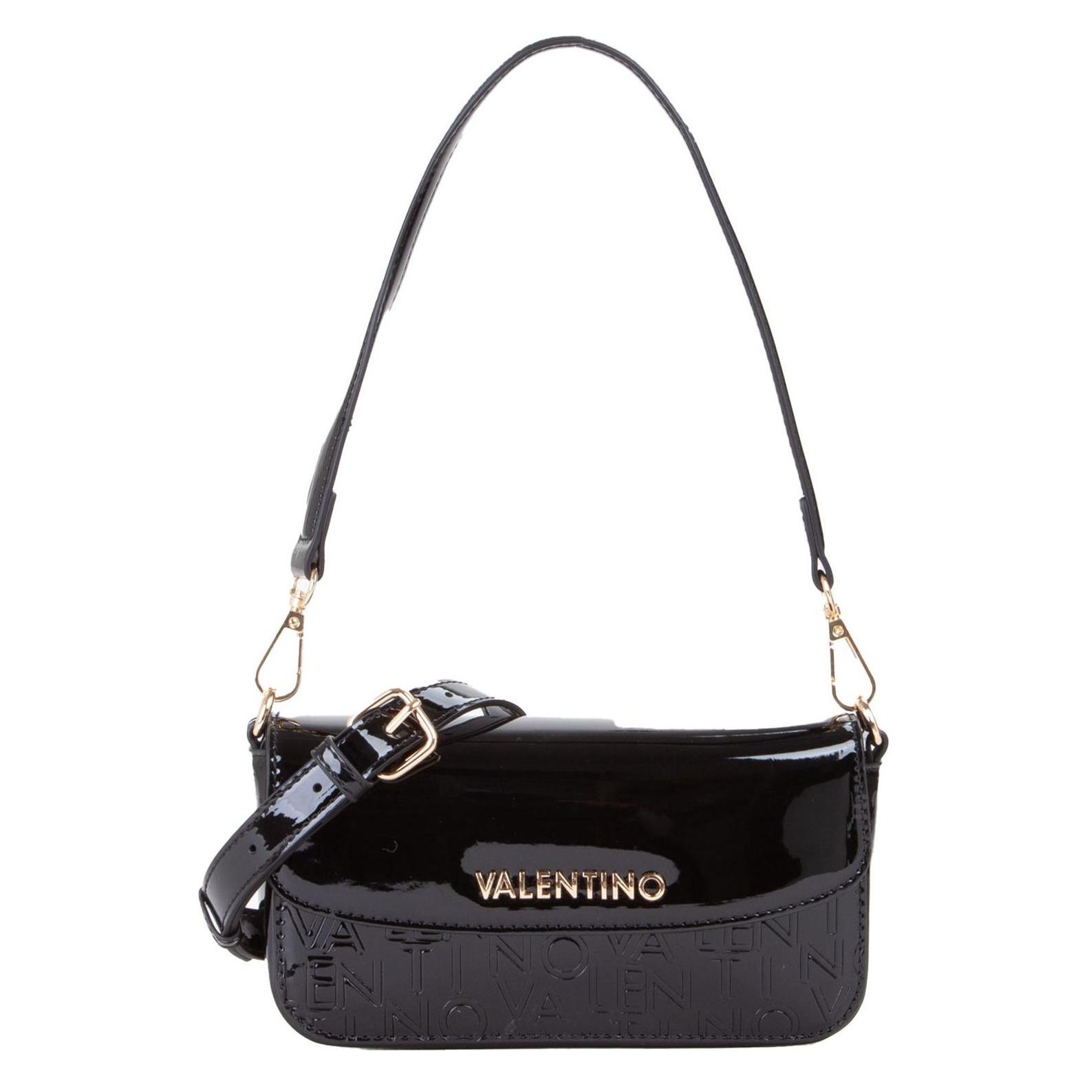 Valentino, Damen, Handtasche, Geranium Flap Bag, Schwarz