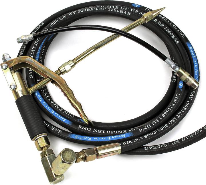 Produktbild XPOtool 15L Fettpresse pneumatisch Druckluft fahrbar Abschmierpresse Profi mobil