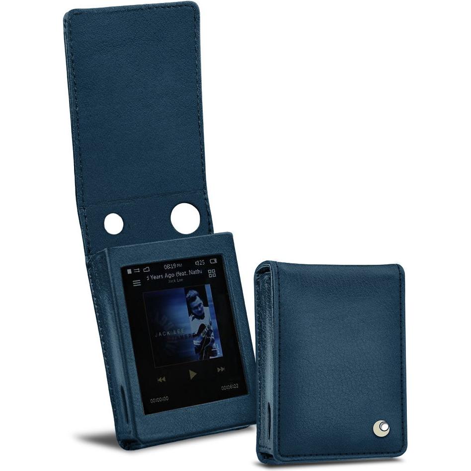 Noreve Lederschutzhülle vertikal, MP3 Tasche + Hülle, Blau