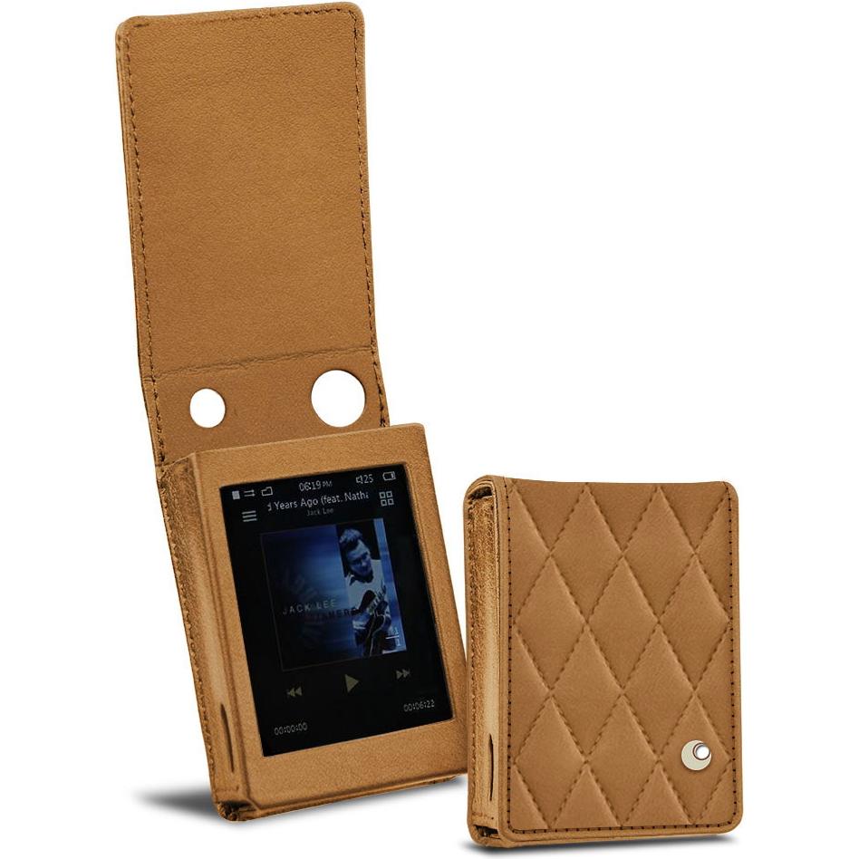 Noreve Lederschutzhülle vertikal, MP3 Tasche + Hülle, Braun